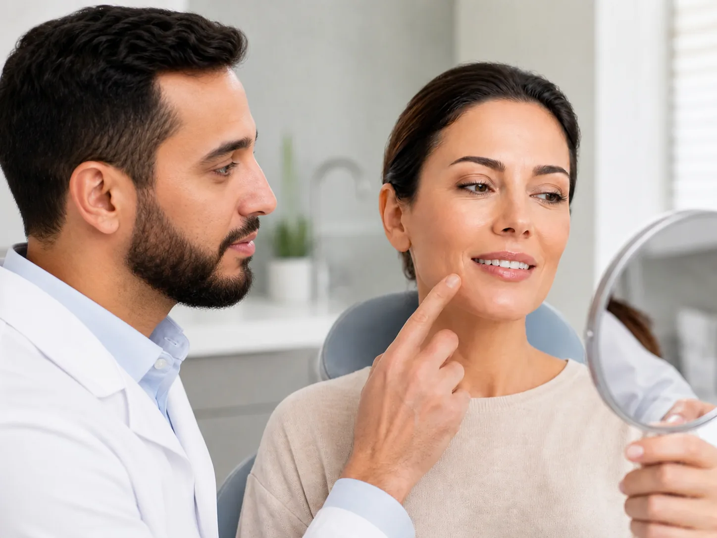 Conversa sobre a necessidade de restaurar um dente